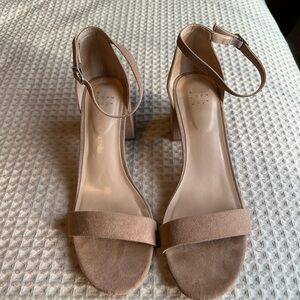 A New Day Women's Blush Ankle Strap Heels